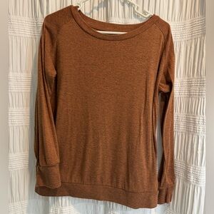 Brown Long Sleeve Top